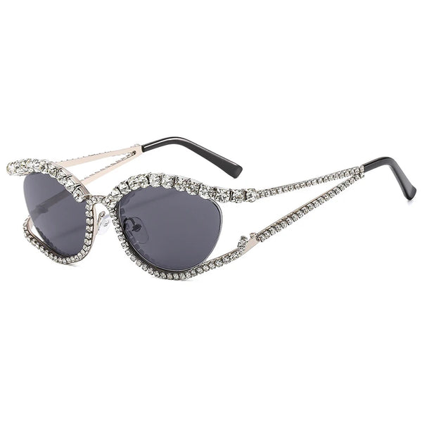 "STEAMPUNK" RHINESTONE SUNGLASSES