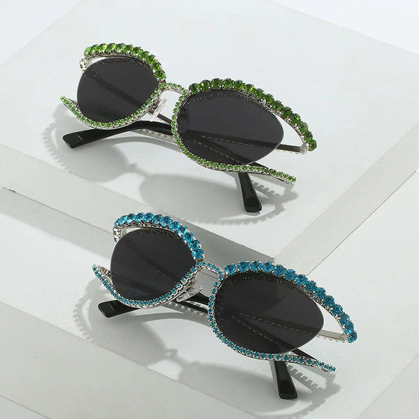 "STEAMPUNK" RHINESTONE SUNGLASSES